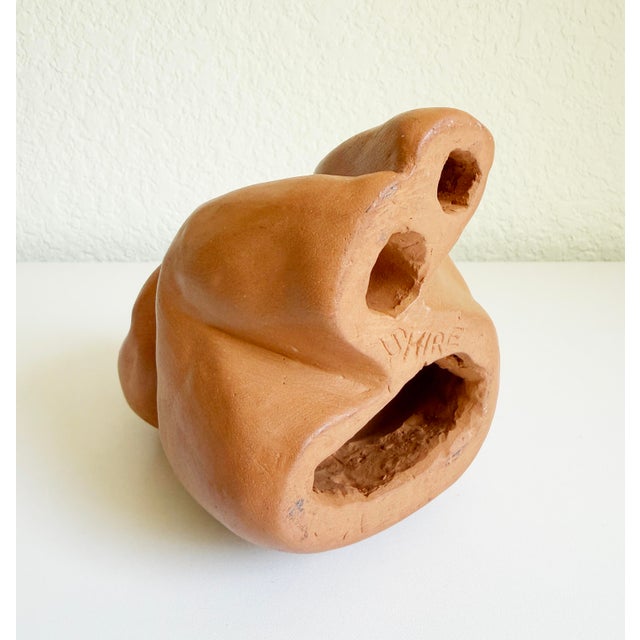 Brown Rubenesque Red Clay Sculpture, Mid 20th Century For Sale - Image 8 of 8