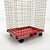 Metal Wire Laundry Bin and Hooks in Metal, 1980s For Sale - Image 7 of 9