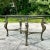 Traditional Vintage Regency Patinated Cast Steel Tiger Dining Table For Sale - Image 3 of 6