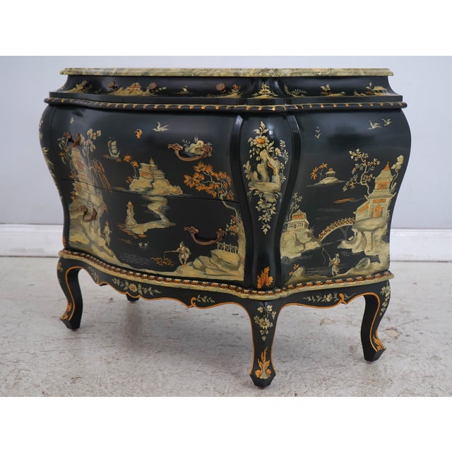 Age: Approx. 50 Years Old Details: Faux Marble Painted Top Stunning Hand Painted Decorative Finish Quality Construction...