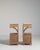 1900 - 1909 Pair of Eclectic Oak Side Tables with Marble Tops, Antique, France, Circa 1900 For Sale - Image 5 of 15