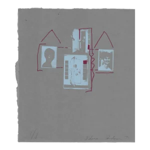 1971 Adrienne Anderson Modern Mixed Media