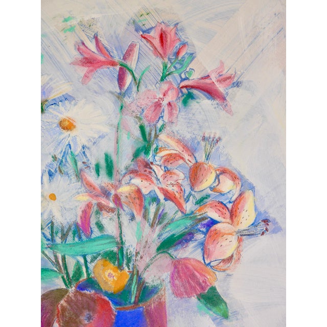 Contemporary Contemporary "French Bouquet" Pastel on Paper For Sale - Image 3 of 5