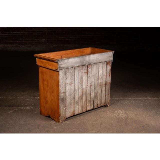 American Late 19th Century Early American Pine Dry Sink Cabinet For Sale - Image 3 of 7