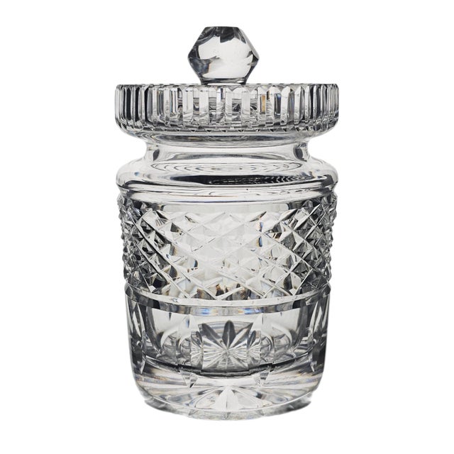 Waterford Castlemaine Irish Crystal Honey Jam Jar With Lid 4.75" For Sale - Image 11 of 14