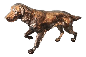1910s Figurative Jennings Brothers Silver Plate Hunting Dog Figurine