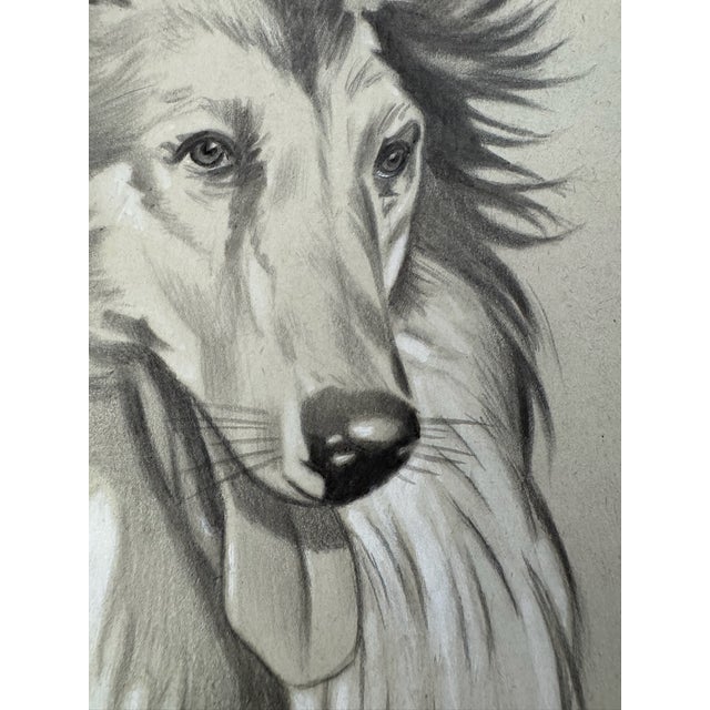 Original graphite pencil drawing by American artist and illustrator Theodore E. Schrock (1879–1952), depicting a Rough...