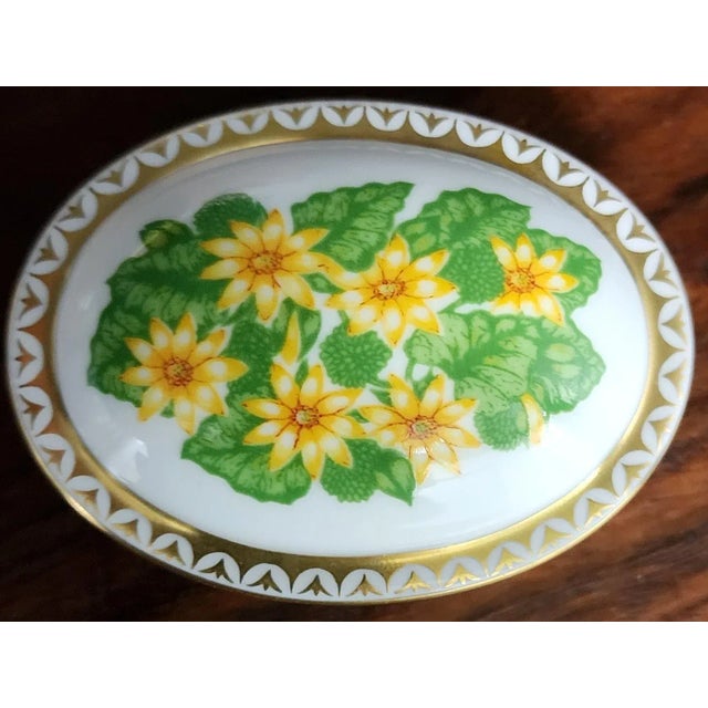 Royal Crown Derby English Fine Bone China Oval Box For Sale - Image 11 of 11