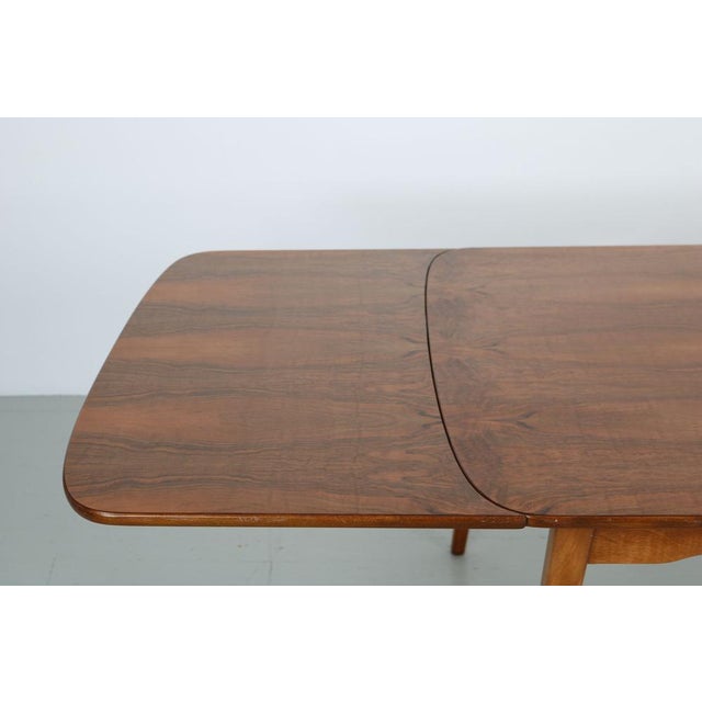 Walnut Veneer Table, 1960s For Sale - Image 12 of 18