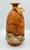 Folk-Art Mexican Hand-Tooled Leather and Tin Wrapped Bud Vase Southwestern Decor For Sale - Image 4 of 7