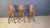 Attractive hand crafted brutalist bar stools. The stools are very sturdy and made from thick oak. Good original condition....