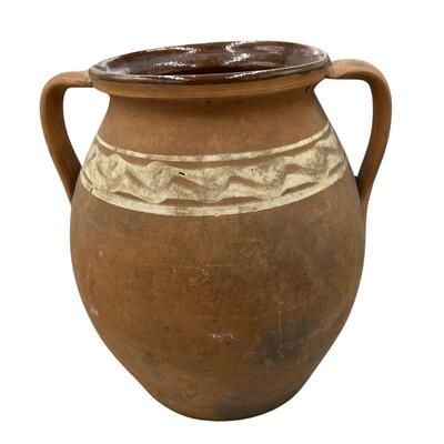 Farmhouse Antique Hungarian Folk Art Cooking Pottery For Sale - Image 3 of 5