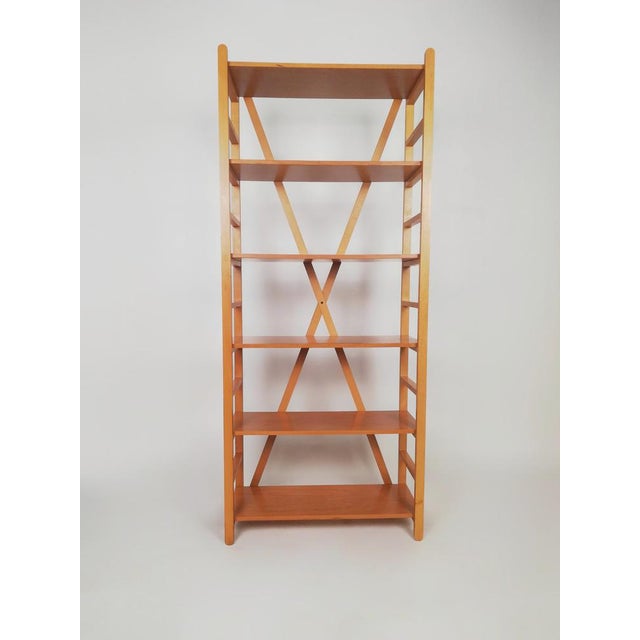 Bookcase in Beech attributed to Enrico Tonucci, 1970s For Sale - Image 3 of 18