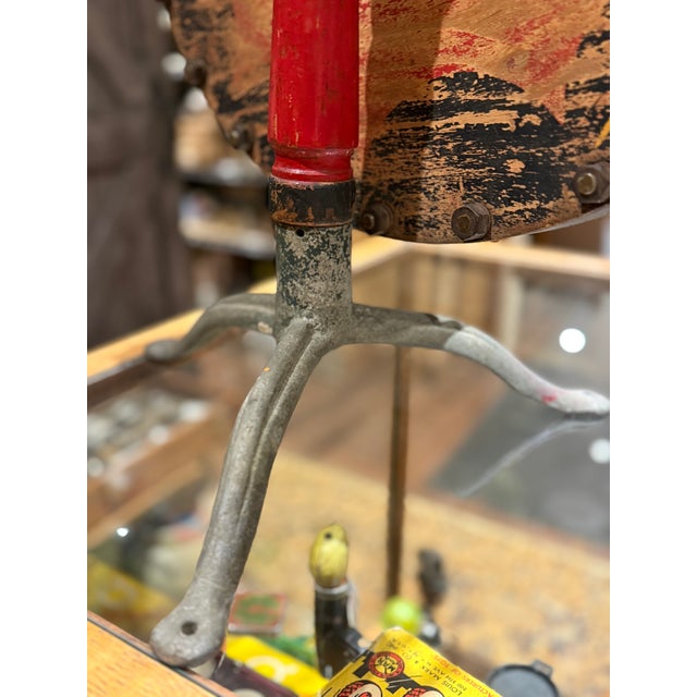 Rare 1920s Horse Racing Gaming Wheel by Evans & Co Chicago For Sale - Image 11 of 14