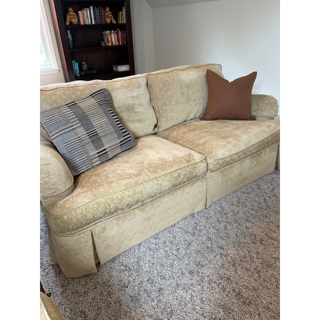 2000 - 2009 Hancock & Moore Velvet Sofas (2) For Sale - Image 5 of 18