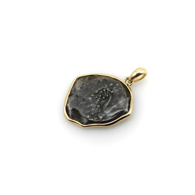 14k Gold Widow’s Mite Coin Pendant For Sale In Los Angeles - Image 6 of 12