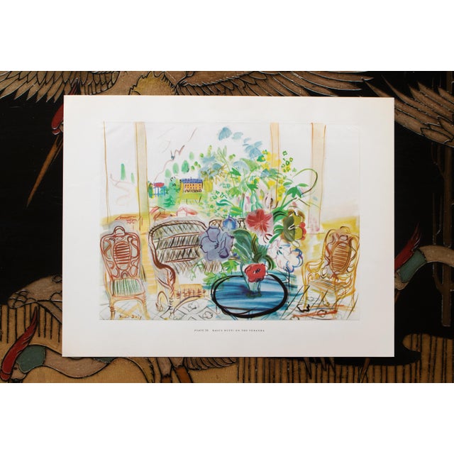 Paper 1950s After Raoul Dufy "On the Veranda", First Edition Swiss Full-Color Print For Sale - Image 7 of 12