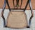 Chippendale 18th Century Ebonized and Inlays Decorated Cane Seat Armchair For Sale - Image 3 of 8