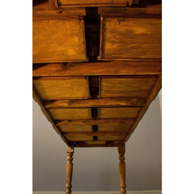 Candro Handcrafted Table with 12 Drawers For Sale - Image 6 of 8