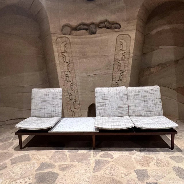 1960s Architectural Sofa Bench by Pedro Ramírez Vázquez for Irgsa For Sale - Image 11 of 12