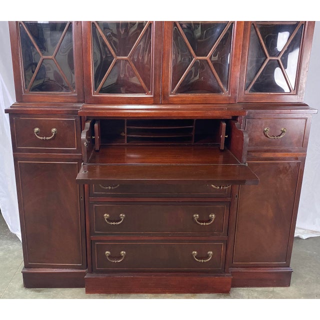 Vintage Mahogany Duncan Phyfe Style Secretary Desk & Hutch Chairish