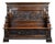 Antique Carved Oak Hall Bench, 1880 For Sale
