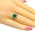 Traditional Diamond Emerald Ring 14k Gold 1.40 TCW Certified For Sale - Image 3 of 8