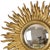 Vintage Gold-Leaf Gilt Sunburst Convex Mirror, 1960s For Sale - Image 4 of 18