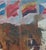 Campaign 1980s Parade Oil Painting, Ukrainian Soviet Art, 1980s 41,5-39 For Sale - Image 3 of 6