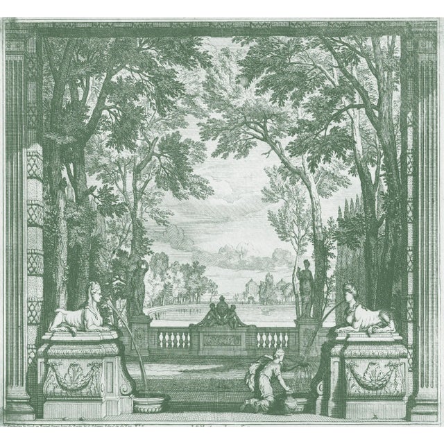 Classical Pastoral Landscape Reproduction Print – 40" X 43" For Sale