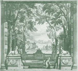 Classical Pastoral Landscape Reproduction Print – 40" X 43"