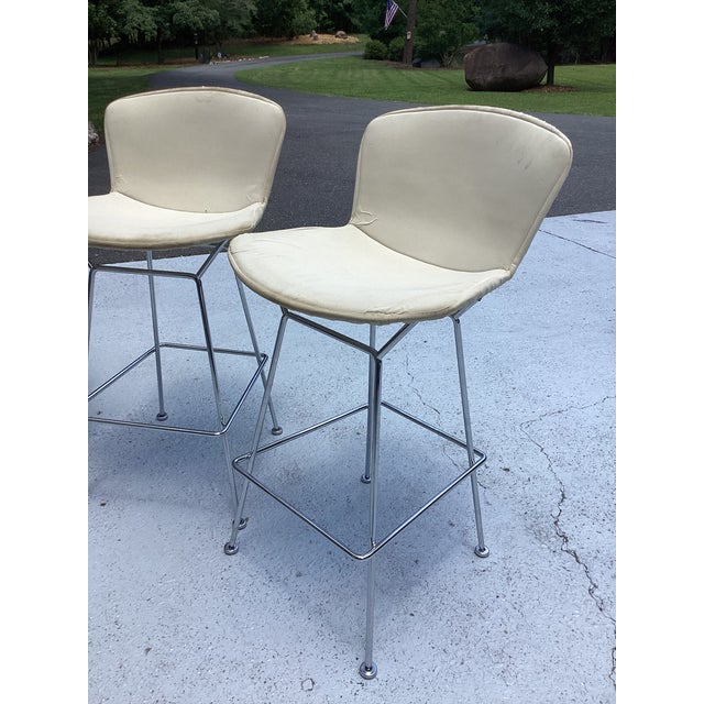 2000 - 2009 Vintage Set of 6 Harry Bertoia for Knoll Barstools For Sale - Image 5 of 17