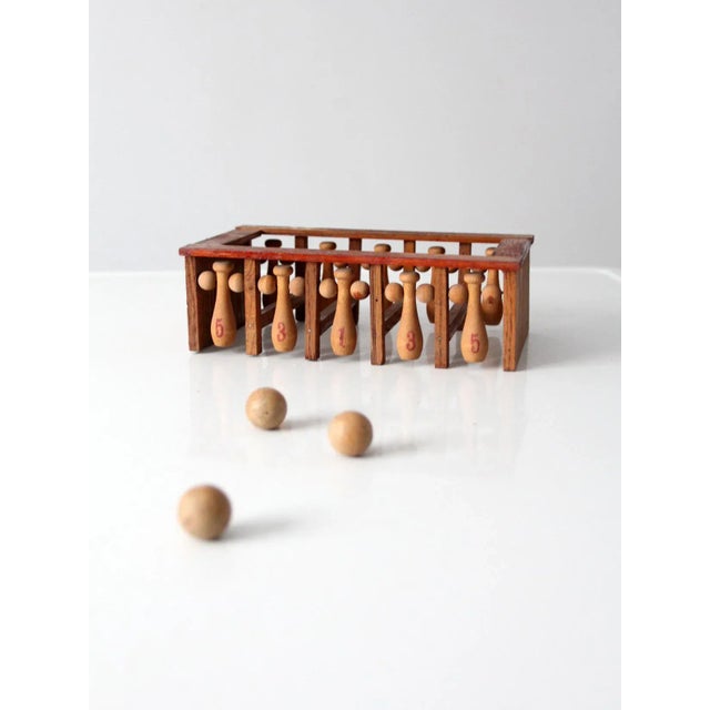 Rustic Antique Parker Brothers Box Ball Game For Sale - Image 3 of 11