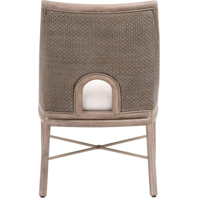 Gray Essentials For Living Adamo Performance Fabric Armless Dining Chair - Set of 2 For Sale - Image 8 of 9