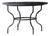 Matthew Izzo Home Moroccan Zellige Midnight Tile With Black Iron Base 48" Round Dining Table For Sale