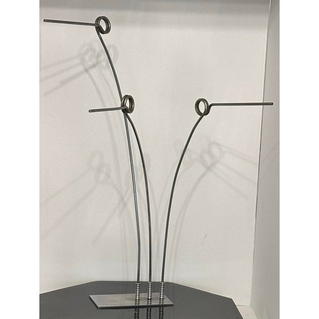 1990s Contemporary Abstract Metal Sculpture Adjustable For Sale - Image 5 of 12