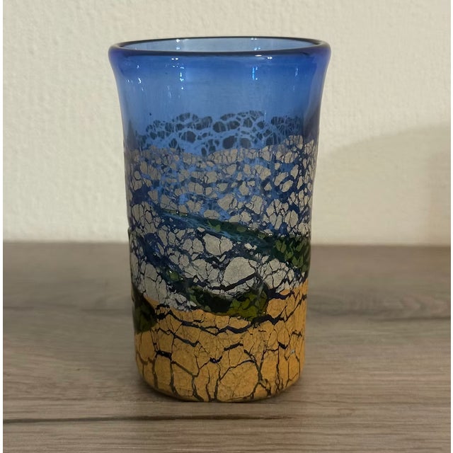Contemporary Ryukyu Glasses by Inamine Kiln, Set of 2 For Sale - Image 3 of 10