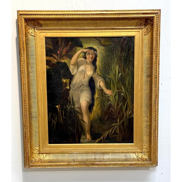 19th-Century Romantic Continental School Painting, Undine / Ondine (Water Nymph) For Sale - Image 18 of 18