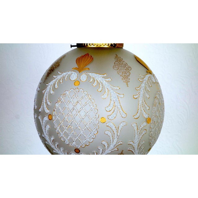 Brass and Glass Hollampe Chandelier from Unbekannt, 1960s For Sale - Image 11 of 14