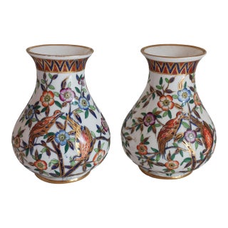 Tiffany & Co. Royal Crown Derby Vases Imari Style Early 20th C. -a Pair For Sale