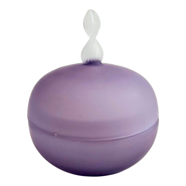 Lavender Glass Box For Sale