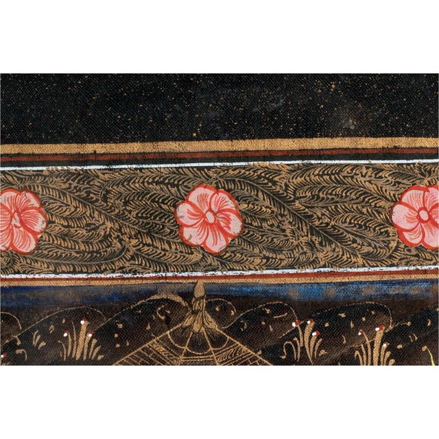 Mid 20th Century Persian Miniature Paintings on Silk, Framed - Set of 2 For Sale In New York - Image 6 of 13