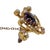 Antique 15ct Gold, Amethyst and Seed Pearl Scroll Brooch, England, Edwardian Period, 1900s For Sale - Image 4 of 15