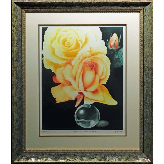 G H Rothe "Gold and Glass" Hand Signed Original Mezzotint 30/150 For Sale