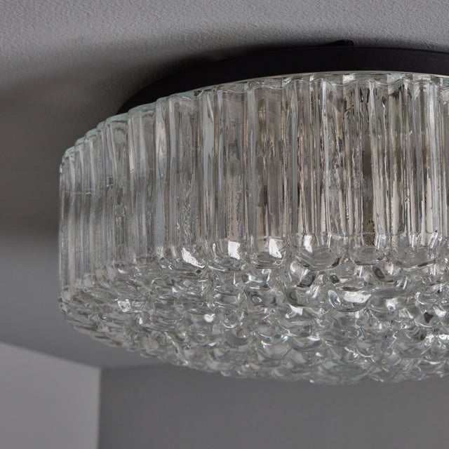 Transparent 1960s Helena Tynell Model #A668 Bubble Glass Flush Mount for Limburg For Sale - Image 8 of 14