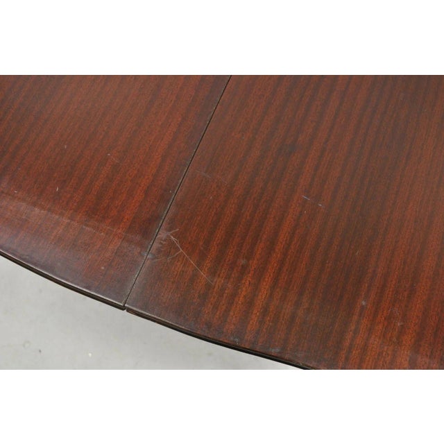 Antique Georgian Chippendale Mahogany Convertible Flip Top Console Game Table For Sale - Image 9 of 12