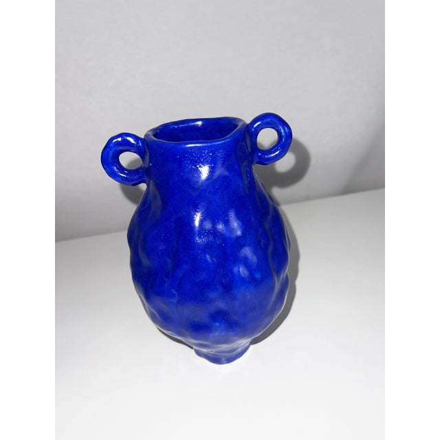 Contemporary Every Day Blue Collection Little Vase 03 by Anna Demidova For Sale - Image 3 of 7