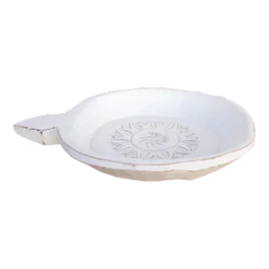 Ahir Vintage White Dough Bowl