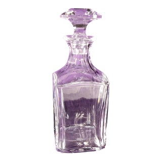 1920s Baccarat Cut Crystal Bourbon Decanter in Perfection For Sale
