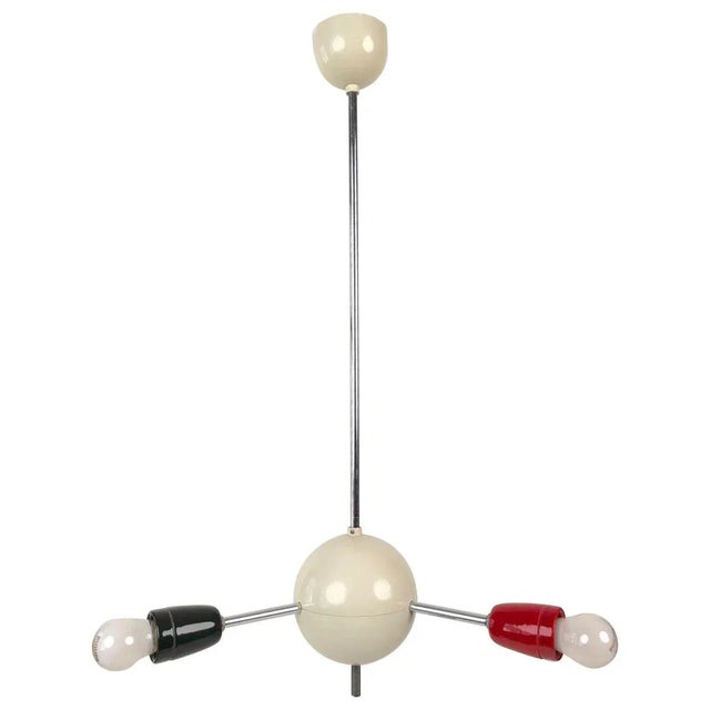 Czech Republic Sputnik with Colored Sockets, 1960s For Sale - Image 12 of 12